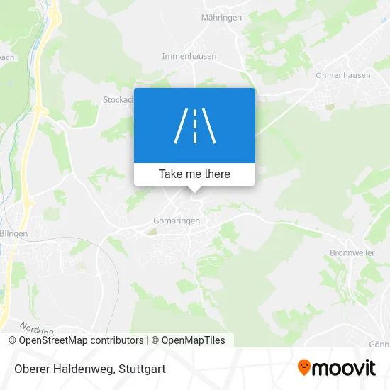 Карта Oberer Haldenweg