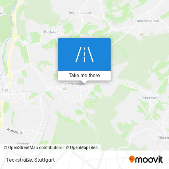 Карта Teckstraße