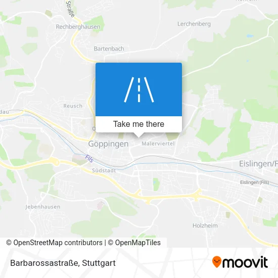 Карта Barbarossastraße