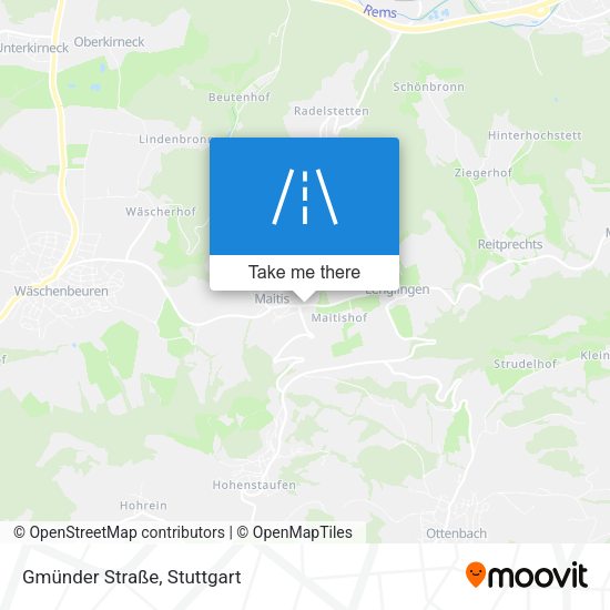 Gmünder Straße map