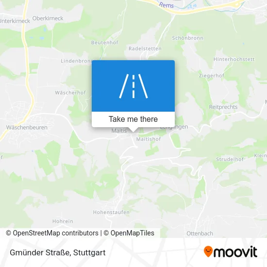 Карта Gmünder Straße