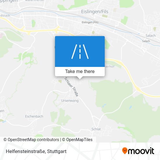 Карта Helfensteinstraße
