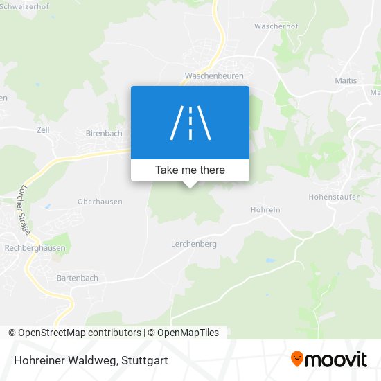 Hohreiner Waldweg map