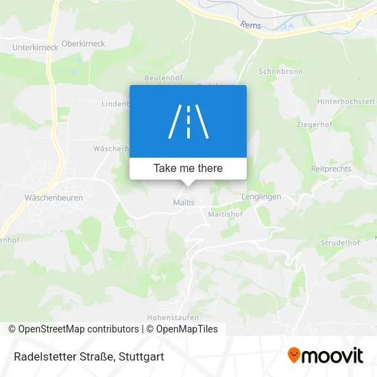 Карта Radelstetter Straße