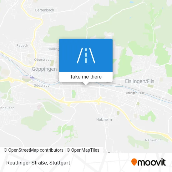 Карта Reutlinger Straße