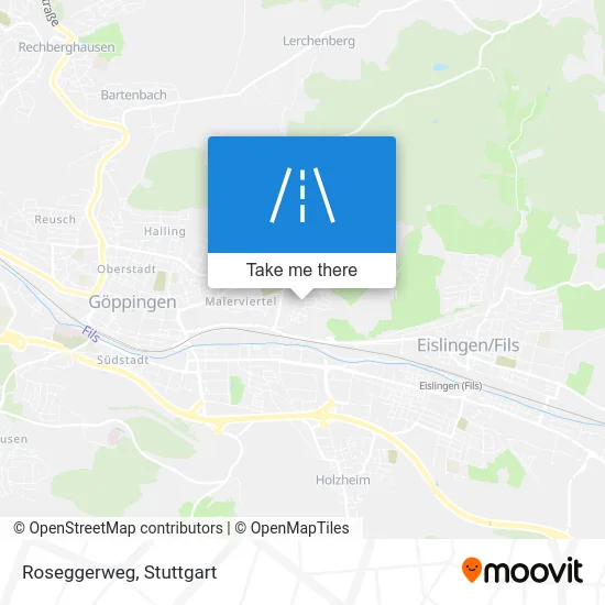 Карта Roseggerweg