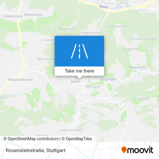 Rosensteinstraße map