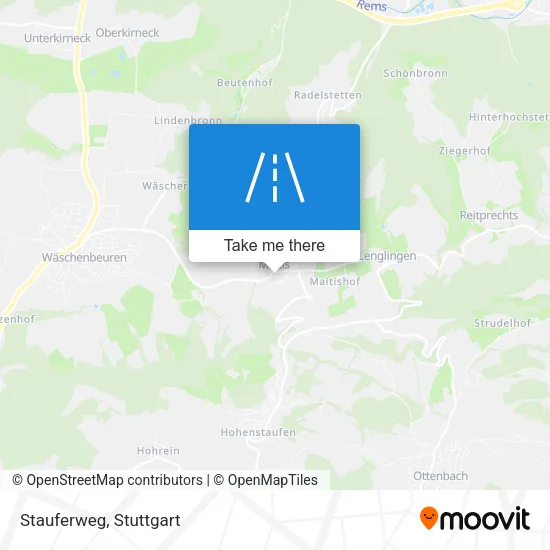 Карта Stauferweg