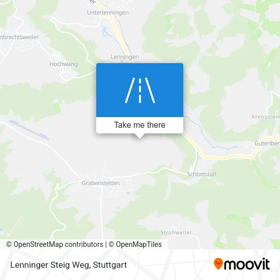 Карта Lenninger Steig Weg