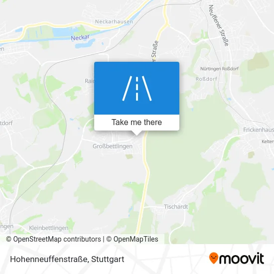 Карта Hohenneuffenstraße