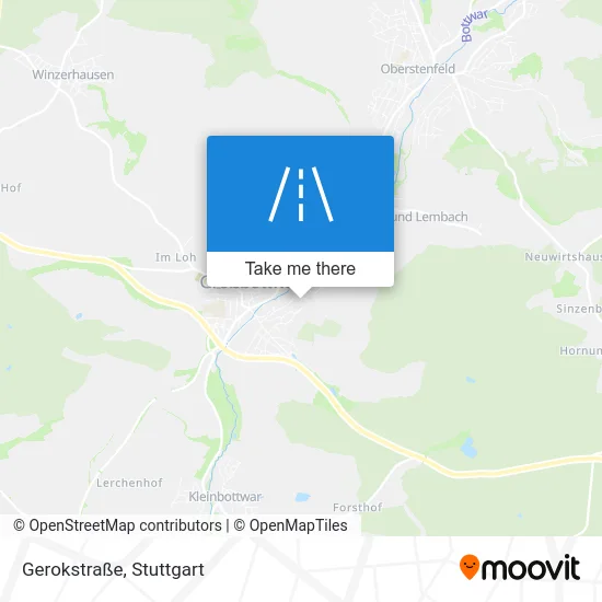 Карта Gerokstraße