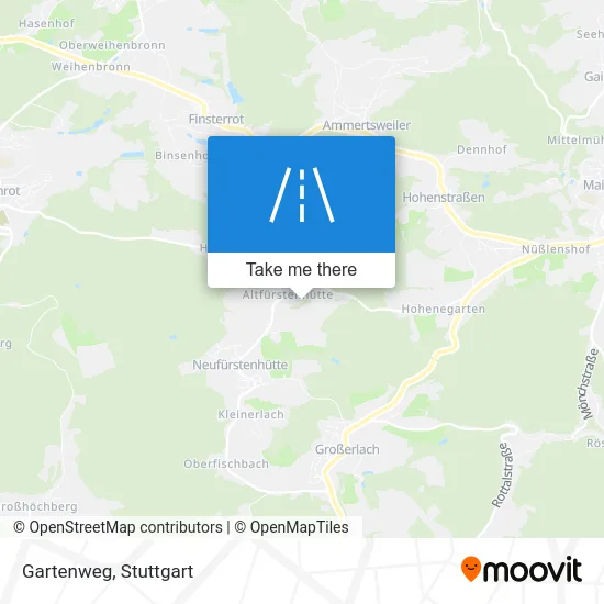 Карта Gartenweg