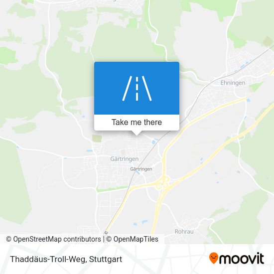 Карта Thaddäus-Troll-Weg