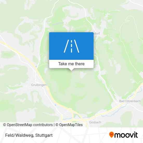 Карта Feld/Waldweg