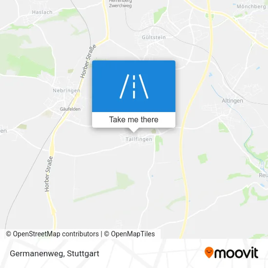 Карта Germanenweg