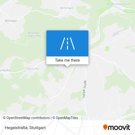 Карта Hegelstraße