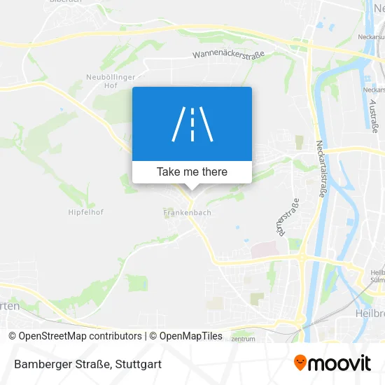 Карта Bamberger Straße