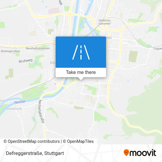 Карта Defreggerstraße