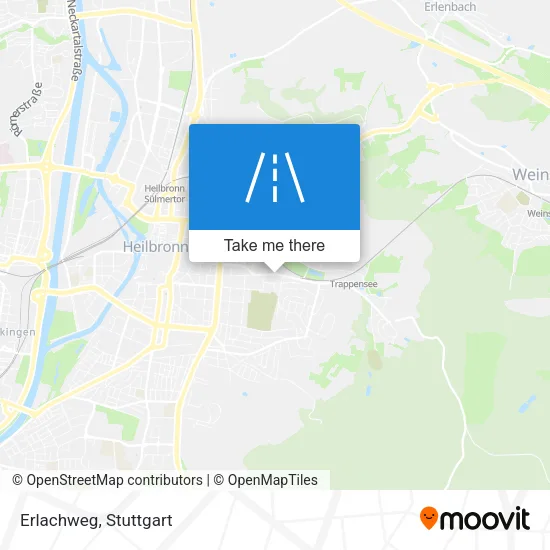 Erlachweg map