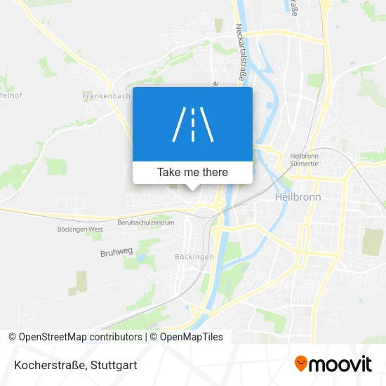 Карта Kocherstraße
