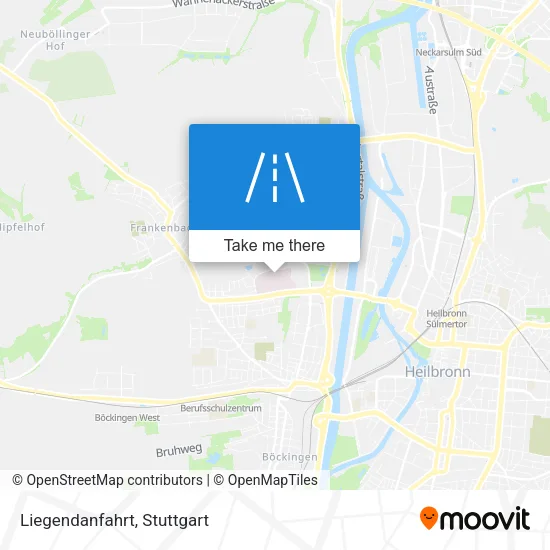 Карта Liegendanfahrt