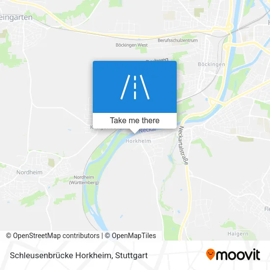 Карта Schleusenbrücke Horkheim
