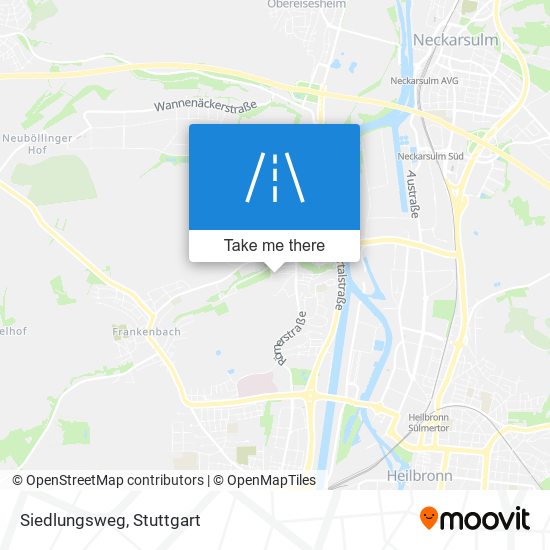 Siedlungsweg map