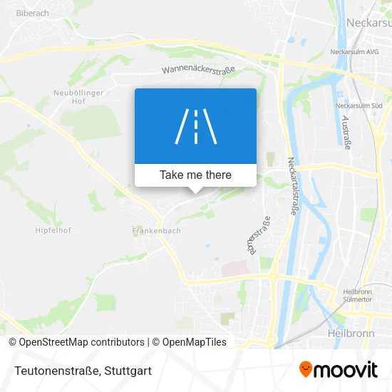 Карта Teutonenstraße