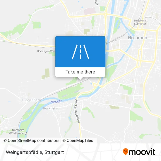 Карта Weingartspfädle