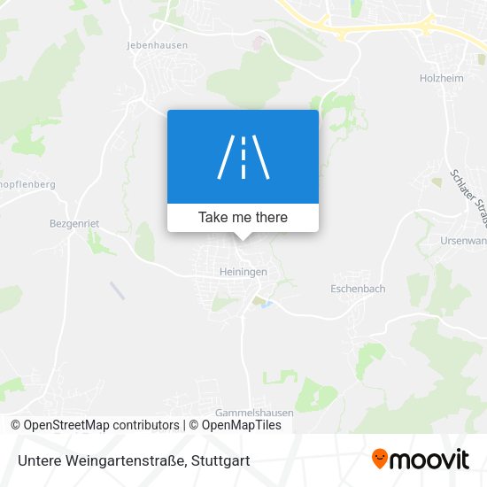 Untere Weingartenstraße map