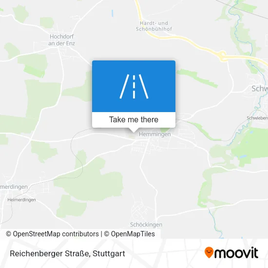 Карта Reichenberger Straße