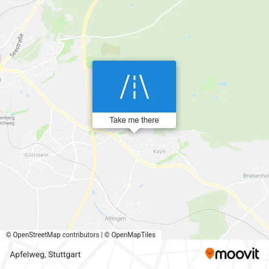 Карта Apfelweg