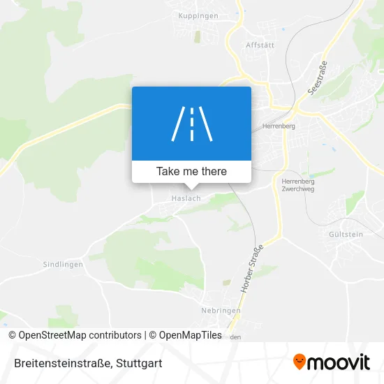 Карта Breitensteinstraße