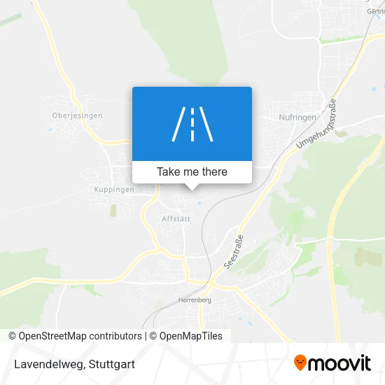 Lavendelweg map