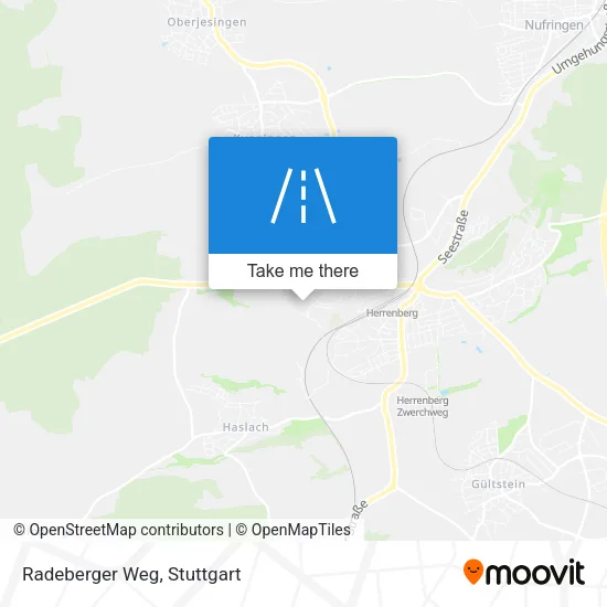 Карта Radeberger Weg