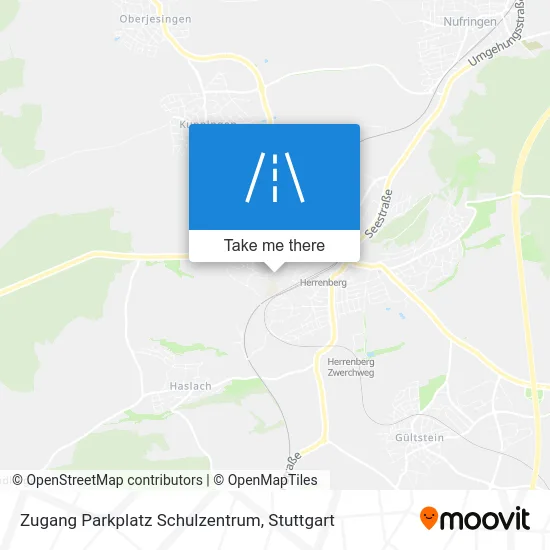 Карта Zugang Parkplatz Schulzentrum