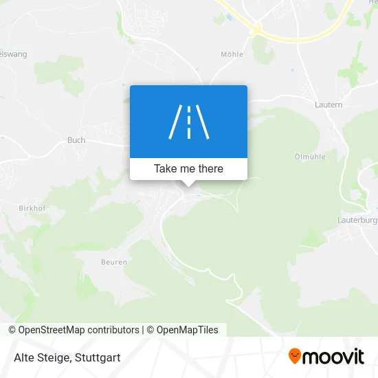 Карта Alte Steige