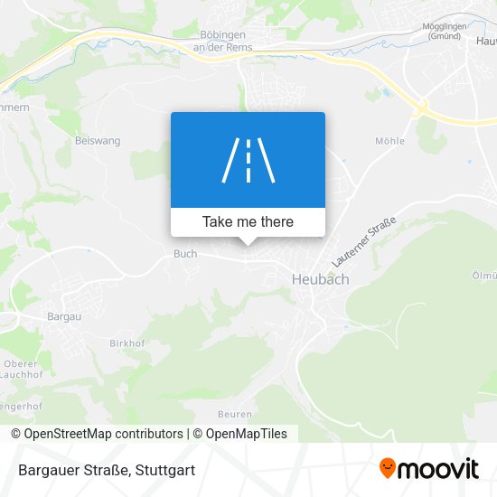 Bargauer Straße map