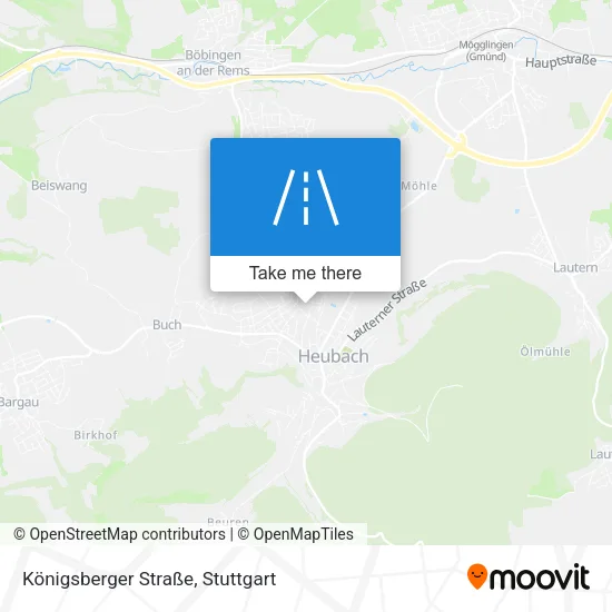 Карта Königsberger Straße