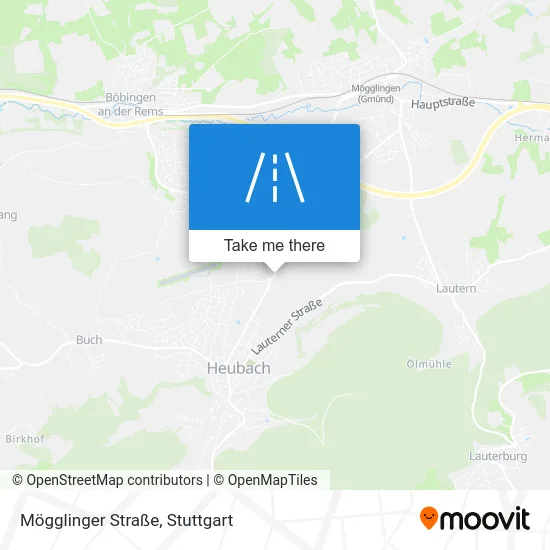 Карта Mögglinger Straße