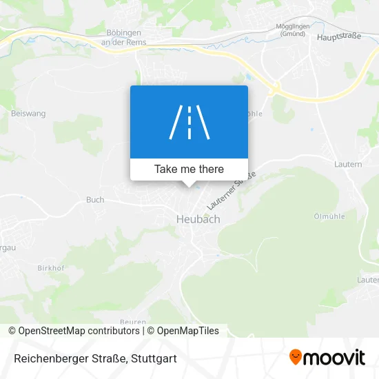 Карта Reichenberger Straße