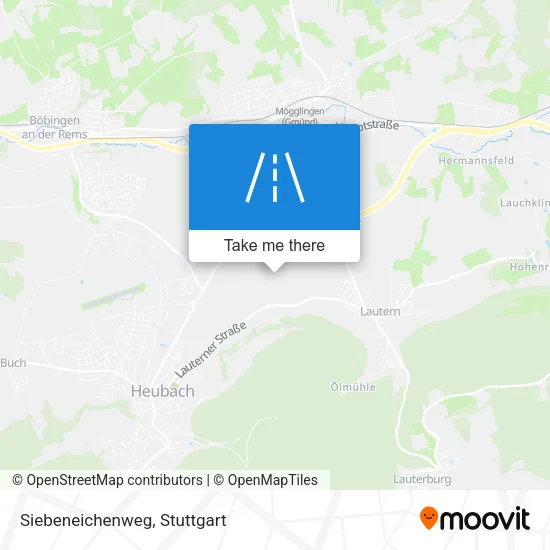 Карта Siebeneichenweg