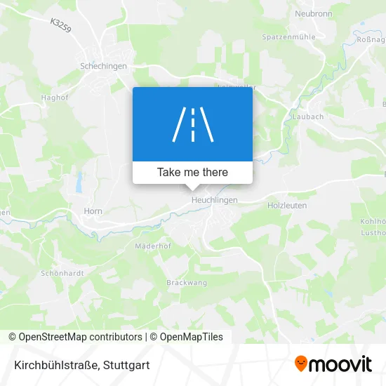 Карта Kirchbühlstraße