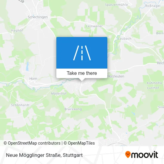 Карта Neue Mögglinger Straße