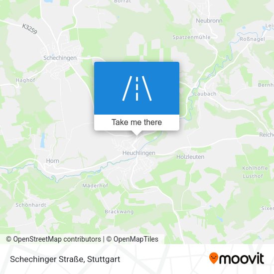 Карта Schechinger Straße