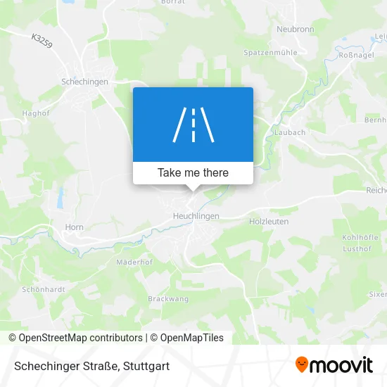 Карта Schechinger Straße
