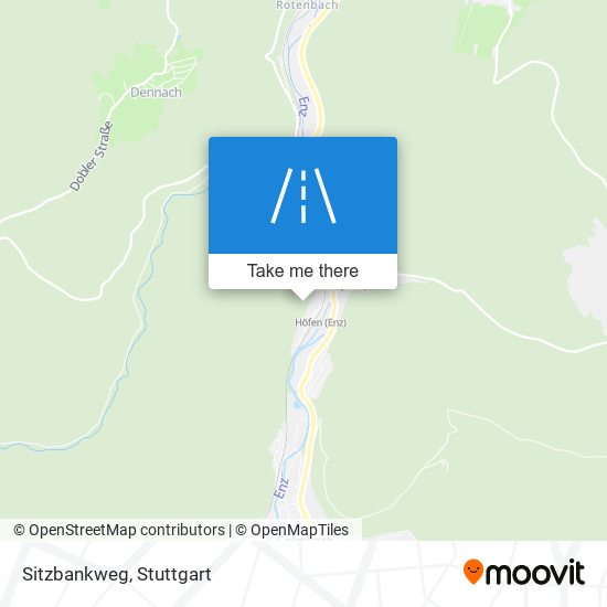 Sitzbankweg map