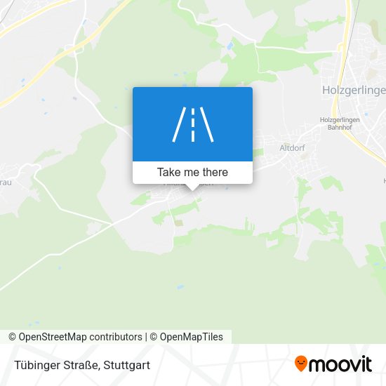 Tübinger Straße map
