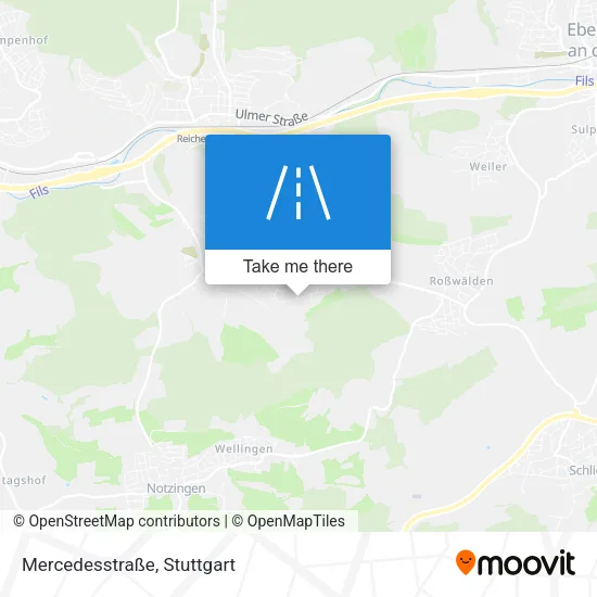 Карта Mercedesstraße