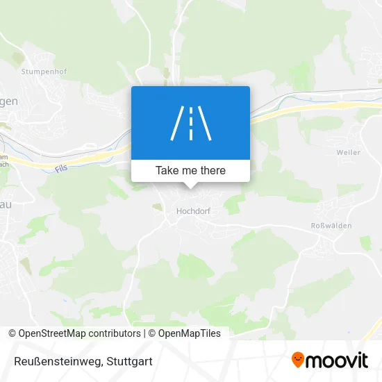 Карта Reußensteinweg